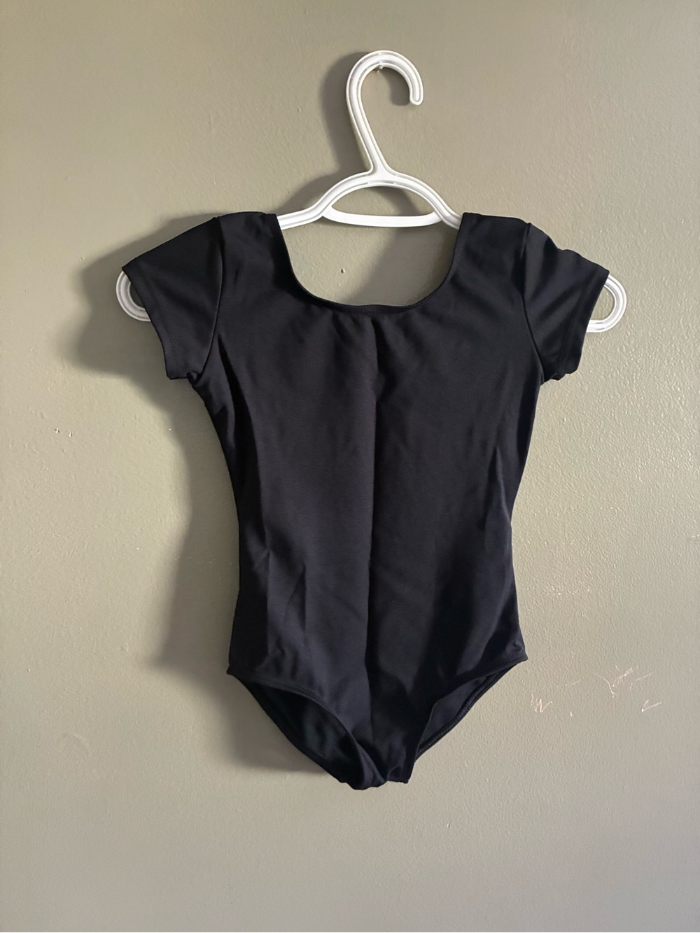 Capezio Black Short Sleeve Dance Leotard